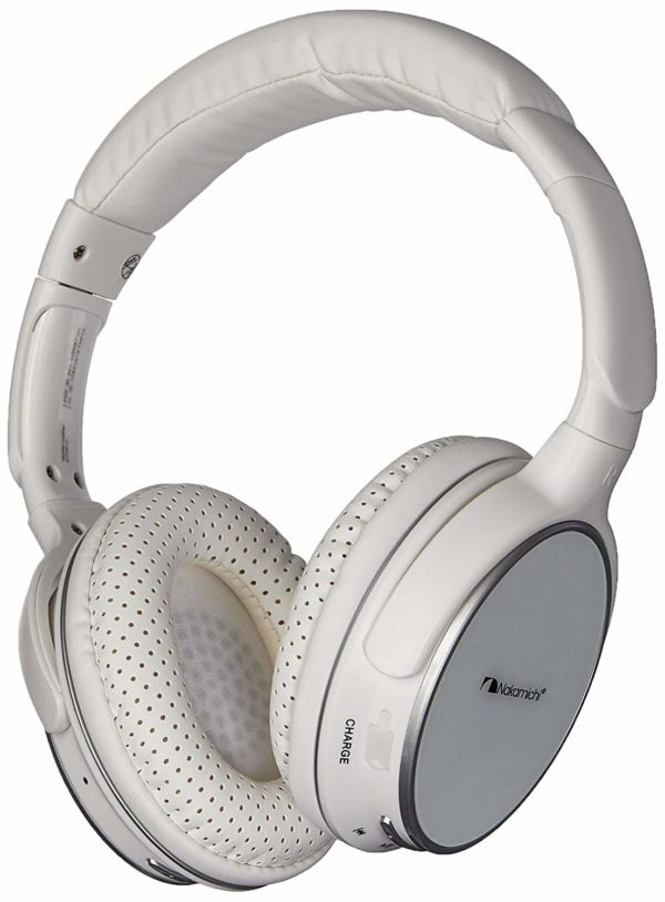 Nakamichi BTHP11 Series Bluetooth On-The Ear Headphones - Retail Packaging - White