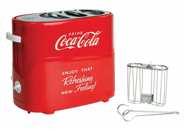 Nostalgia HDT600COKE Coca-Cola Pop-Up Hot Dog Toaster