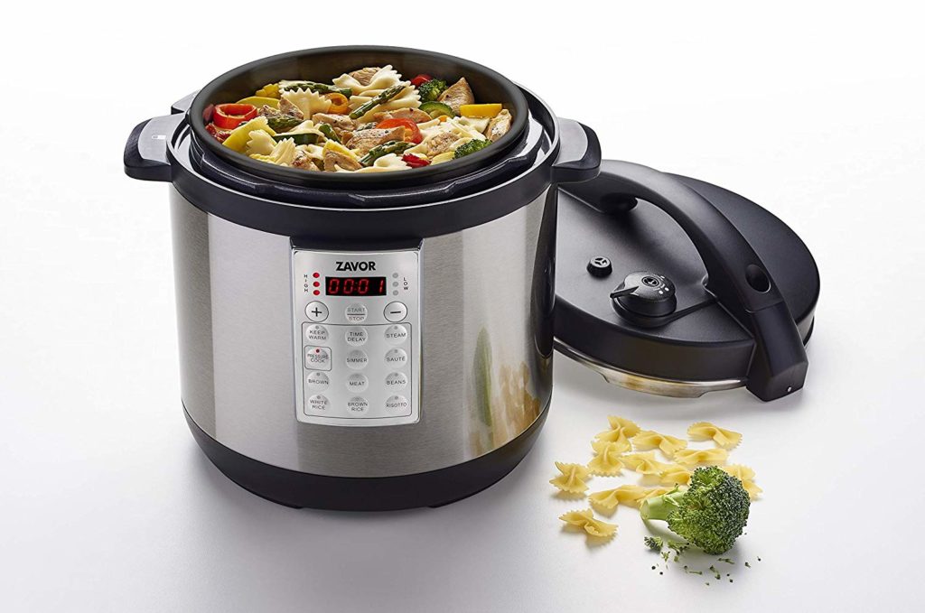 Zavor Select 6 Quart Electric Pressure Cooker Brushed Stainless Steel