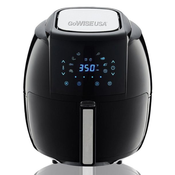 GoWISE USA Air Fryer with 6-Piece Accessory, Set + 50 Recipes
