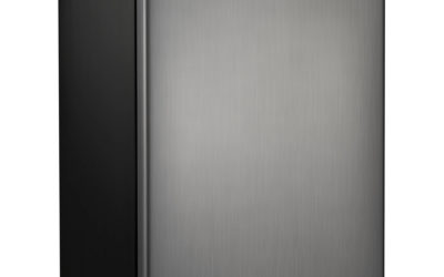 Galanz 4.3 Cu Ft Single Door Compact Refrigerator GL43S5, Stainless Steel Look
