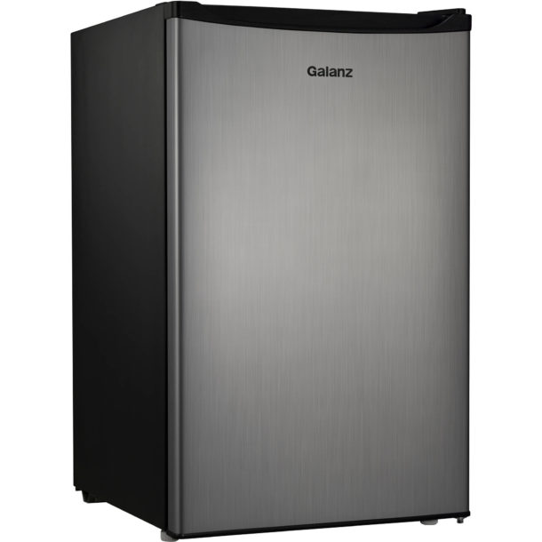 Galanz 4.3 Cu Ft Single Door, Compact Refrigerator GL43S5, Stainless
