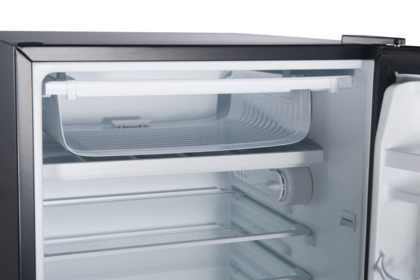 Galanz 4.3 Cu Ft Single Door Compact Refrigerator GL43S5, Stainless Steel Look