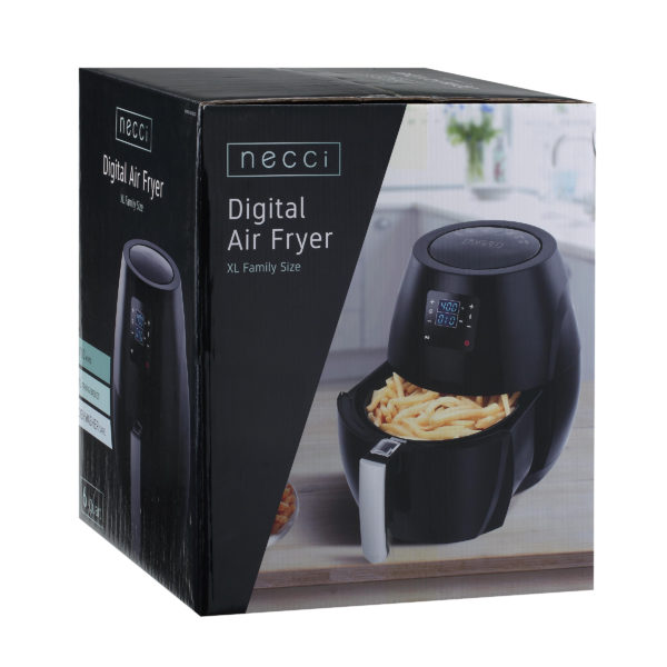 Necci - 6 Quart XL Family Size Digital Air Fryer