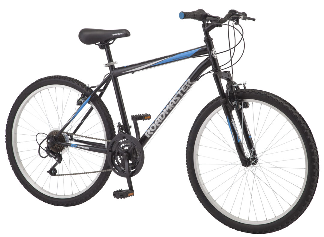 Roadmaster 26 Inches Granite Peak Men's Mountain Bike, Black/Blue
