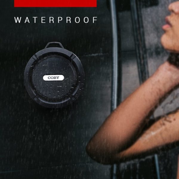 Coby Waterproof Speaker, Shower Speaker,IPX5, Wireless Portable