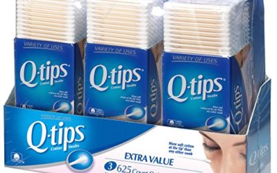 Q-Tips Cotton Swabs, Club Pack 625 ct, Pack of 3