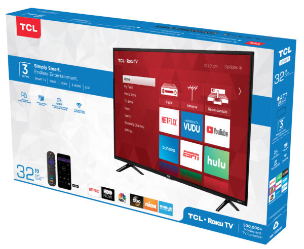 TCL 32" Class HD (720P) Roku Smart LED TV (32S321)