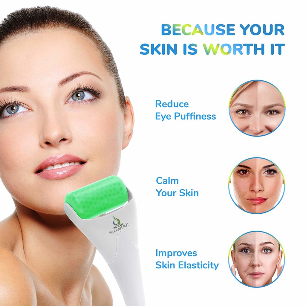 Ice Roller Face Massager Therapeutic Cooling to Naturally Tone & Tighte