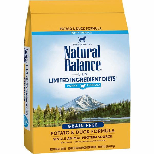 Natural Balance Puppy Formula L.I.D. Limited Ingredient Diets Dry Dog Food, Potato & Duck Formula, Grain Free