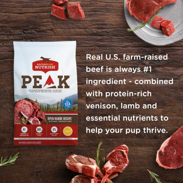 Rachael Ray Nutrish Peak Open Range Recipe with Beef, Venison & Lamb Dry Dog Food