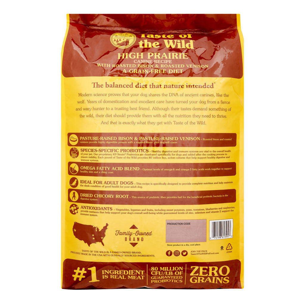 dog food with bison and venison