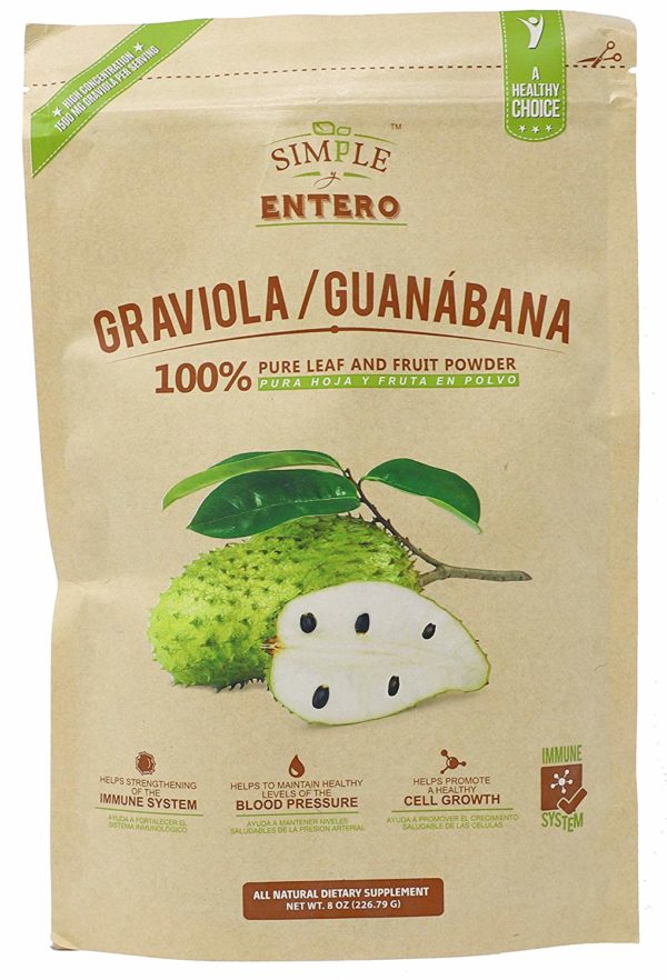 Gravola Soursop Frut Powder 8oz 1/2lb Natural Superfood Mmune System