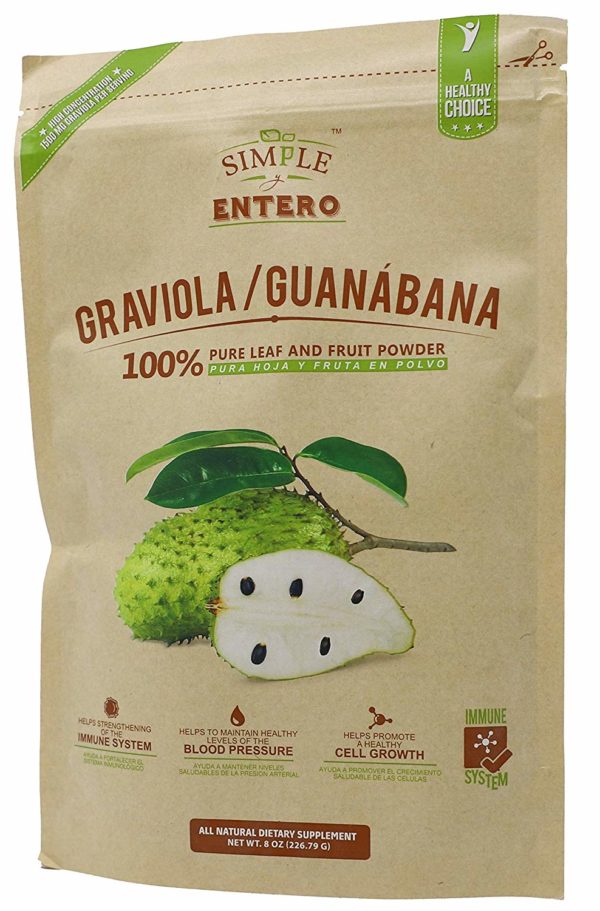Graviola Guanabana Powder Mix 100% Pure Leaf 8oz Package