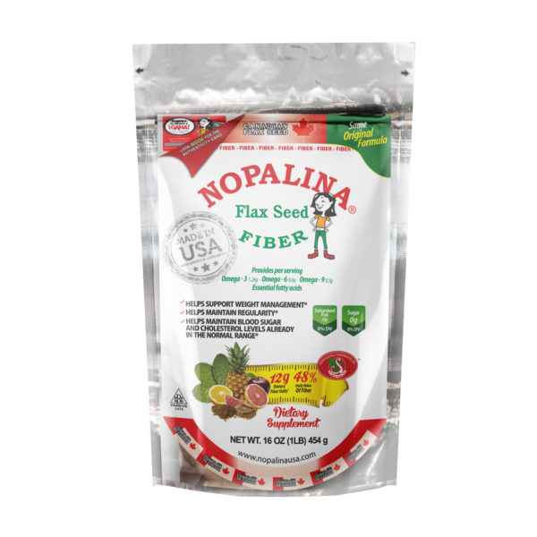 Nopalina 16 oz Flaxseed Plus Fiber, Omega 3-6-9 Supplement