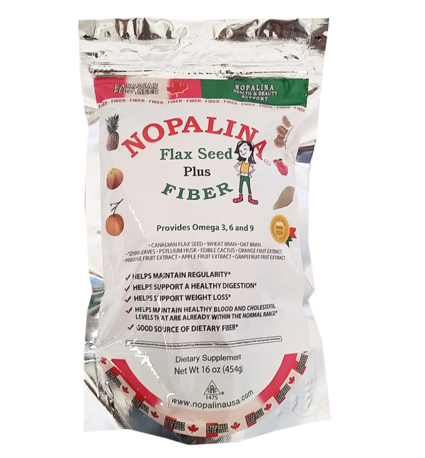 Nopalina 16 oz Flaxseed Plus Fiber, Omega 3-6-9 Supplement