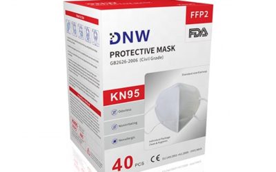 AYFA KN95 Dust Masks Disposable Antivirus 95% Filtered Protection (White) 40pcs