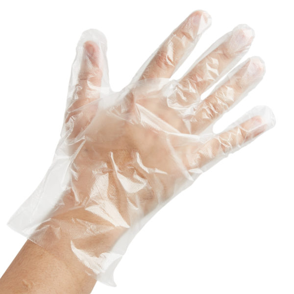 Gloves a Safe Sanitary Disposable Polyethylene Food Service Size Medium (1000pcs) by AYFA