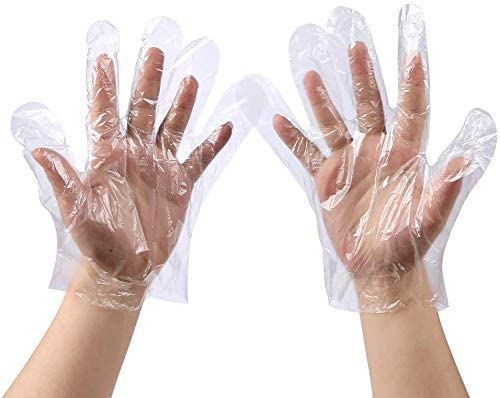 Disposable Poly Gloves - Medium for Food Service - 100/Pack by AYFA
