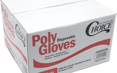 Gloves a Safe Sanitary Disposable Polyethylene Food Service Size Medium (1000pcs) by AYFA