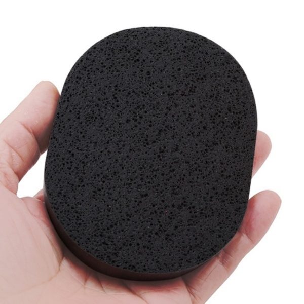 Sponge Bamboo Charcoal Face Wash Deep Cleaning Velvet Facial by AYFA