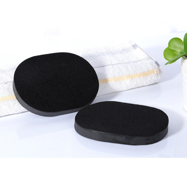 Sponge Bamboo Charcoal Face Wash Deep Cleaning Velvet Facial by AYFA